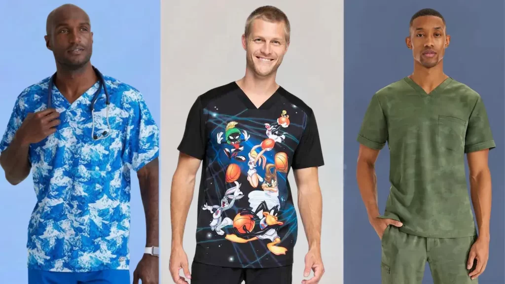 Hospital Printed Scrub sets Factory1