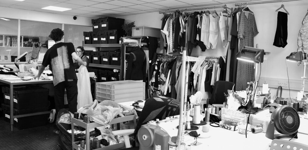 Wenext own sample section for medical uniform development